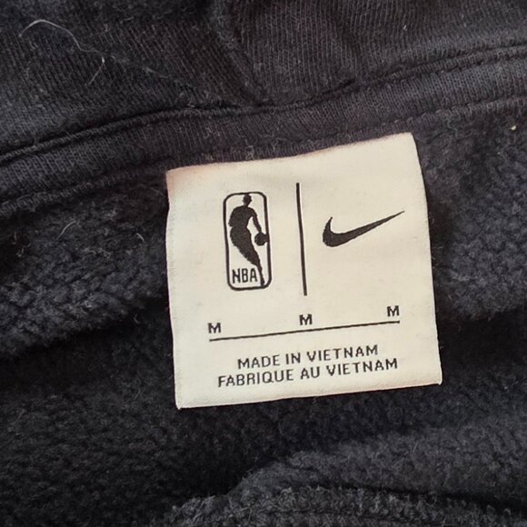 Atlanta Hawks Nike NBA Hoodie Cropped Black Pullover Sweatshirt size M - Picture 7 of 9